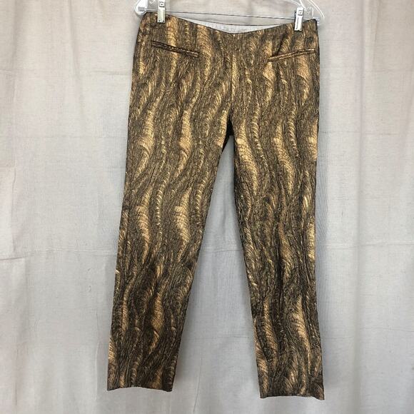 Alvin Valley Thirty-six Brocade Cigarette Pants - Picture 1 of 6